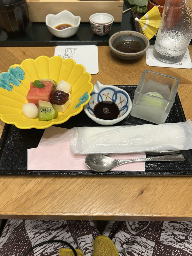 大人の夕食のデザート